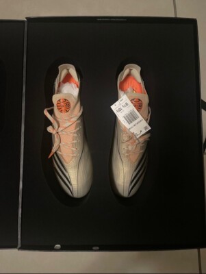 Adidas Mens Rare X Speedflow Messi.1 FG Gold  Soccer Cleats 9.5