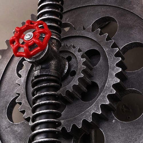22'' Industrial Steampunk Age Gear Wall Sconce Light Antique Finish Wall Lamp - Picture 4 of 7