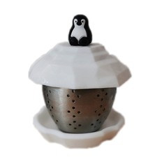 Infusore per tè alle foglie Pinguinform in acciaio inox resistente e pratico