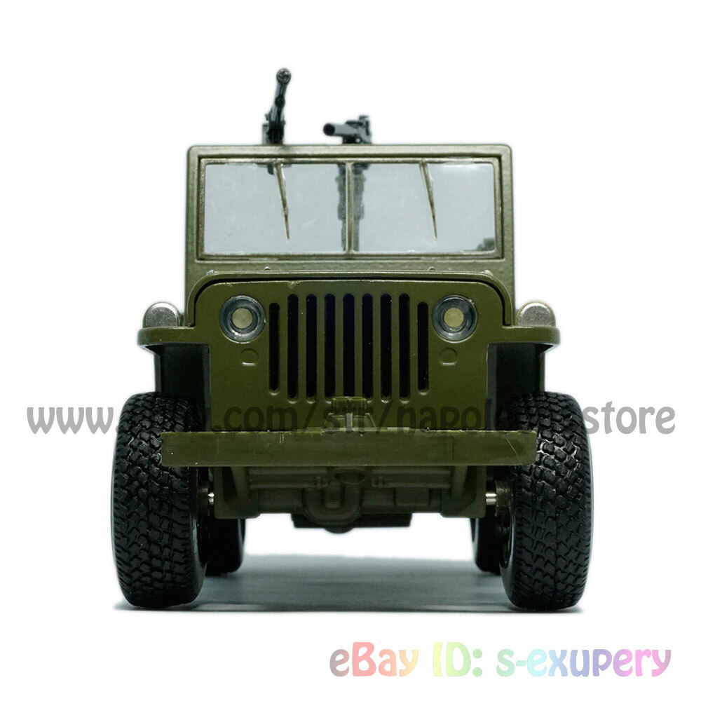 1:24 Jeep Willys MB WWII US Military Vehicle Model Car Diecast 