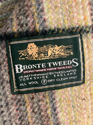 Wool Blanket Bronte Tweeds Yorkshire England 45 X 56 | eBay