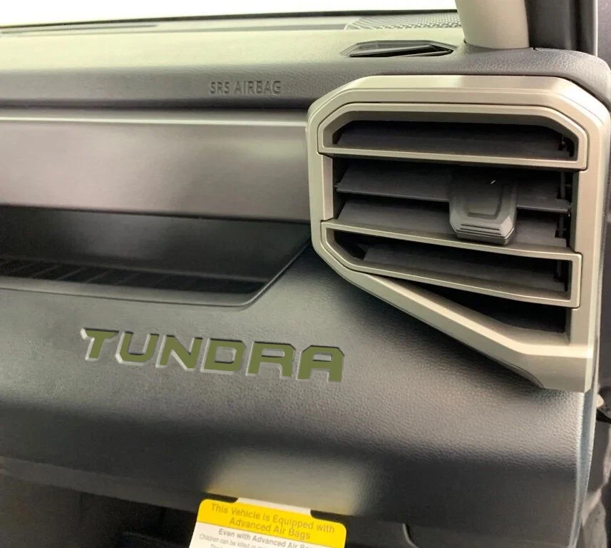 Fits 2022 Toyota "Tundra" Glovebox 3M Decal Inlays - Image 4 of 4
