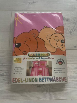 Kinder Bettwäsche Set Edel Linon 135x200 