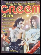 CREEM MAY 1977 QUEEN COVER & COLOR ARTICLE.