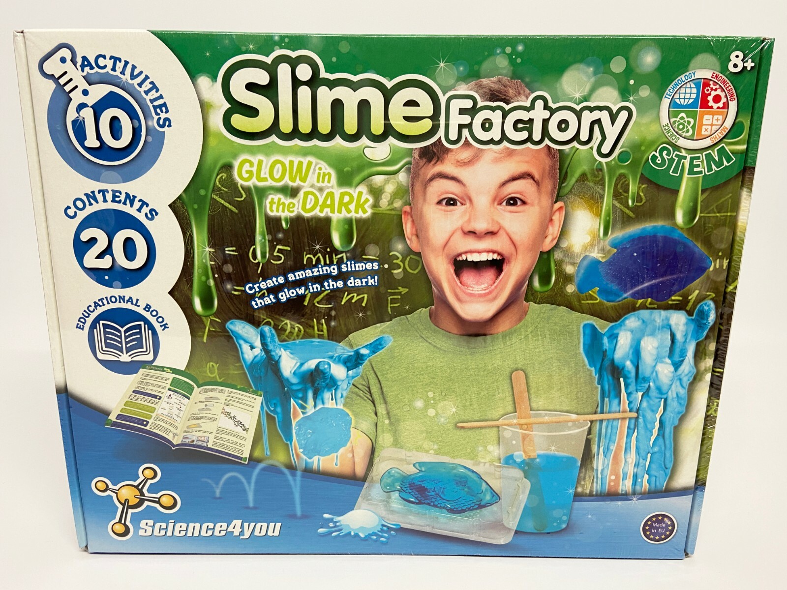 Slime Factory Glow In The Dark Set Create Amazing Slimes Science4you STEM Sealed