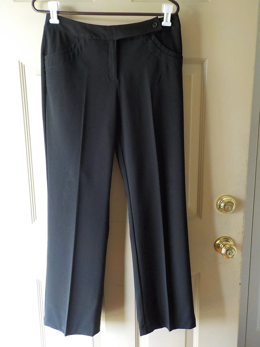 WOMEN'S REQUIREMENTS BLACK SLACKS/PANTS SIZE 10 NEW WITHOUT TAG