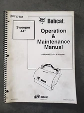 Bobcat 44" Skidsteer Sweeper Operation And Maintenance Manual
