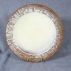 Frankoma Pottery Mayan Aztec Desert Gold 7FL Replacement Dinner Plate - EUC