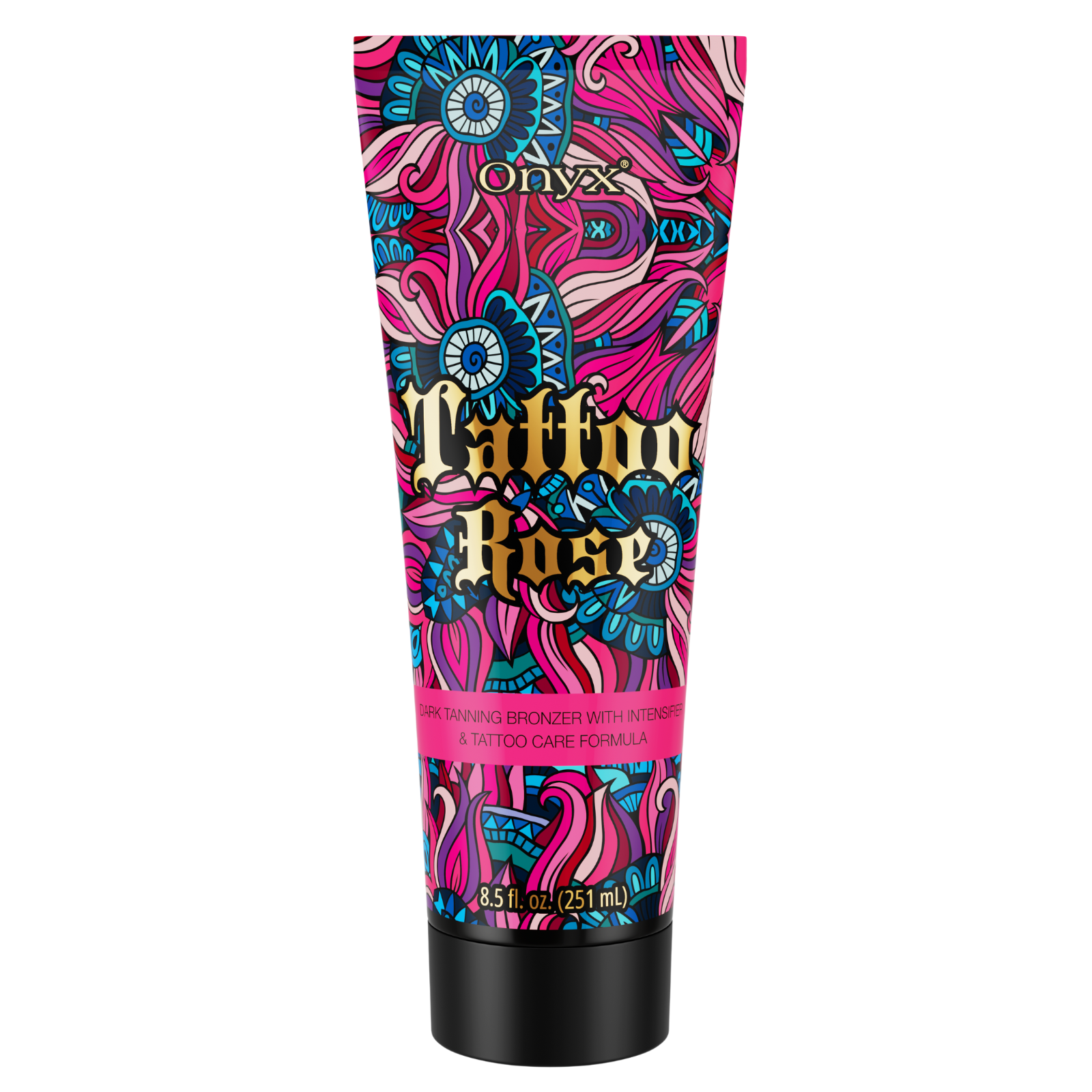 Onyx Tattoo Rose Lozione Abbronzante con Bronzer e Protezione Tatuaggi