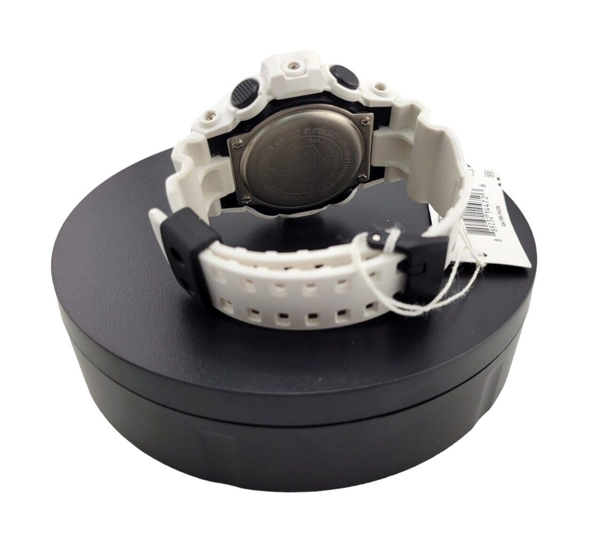 Casio G-Shock World Time Black Dial, White Case/Band Men's Analog
