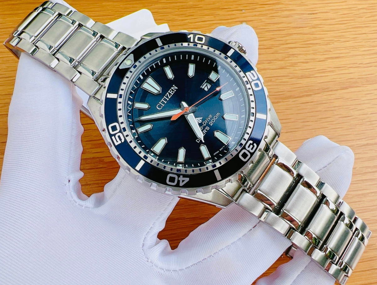 Citizen Promaster Diver Men's Watch Blue Dial Silver Tone Citizen Promaster Diver Men's Watch Blue Dial Silver Tone