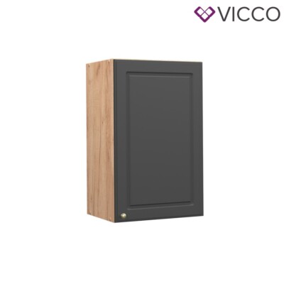 Vicco Meuble Cuisine Fame-Line, Anthracite Haute Brillance, 40cm, PT Anthracite, à Combiner avec d'autres modules de la série Fame-Line