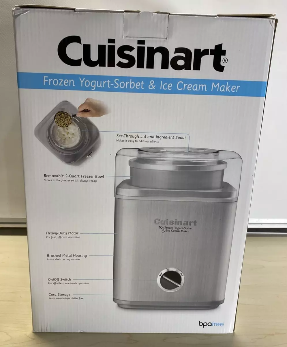 Cuisinart 2 quart Stainless Steel Ice Cream Maker - Whisk