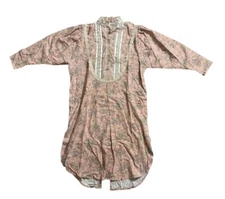 Vintage Gunne Sax Pink Paisley Prairie Dress Boho Cottage Core M USA Made EUC