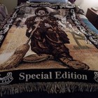 Emmett Kelly Clown Tapestry Throw Blanket 100th Anniversary Special Edition 1998