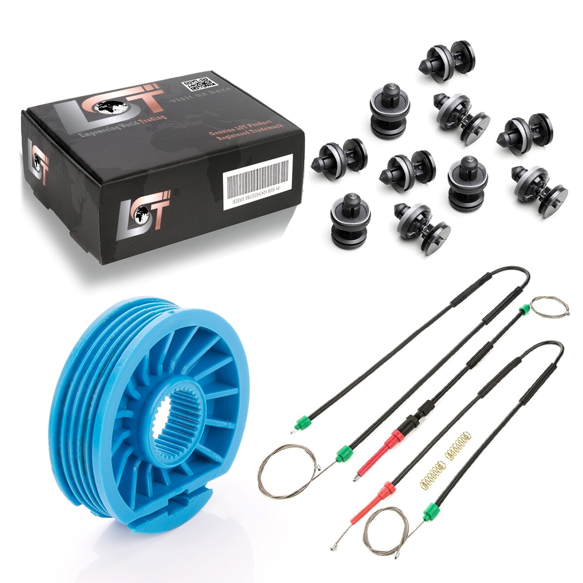 Window Lifter Repair Kit Clips Front Left Right for FORD FOCUS II CABRIO