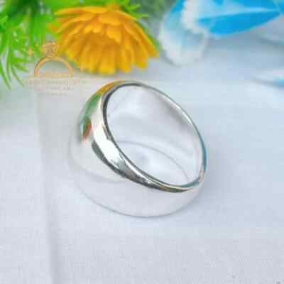 Dome Ring Thick Wide Band Ring 925 Sterling Silver Ring Chunky Large ...