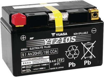 Yuasa - YUAM7210A - Factory Activated Maintenance Free Battery, YTZ10S