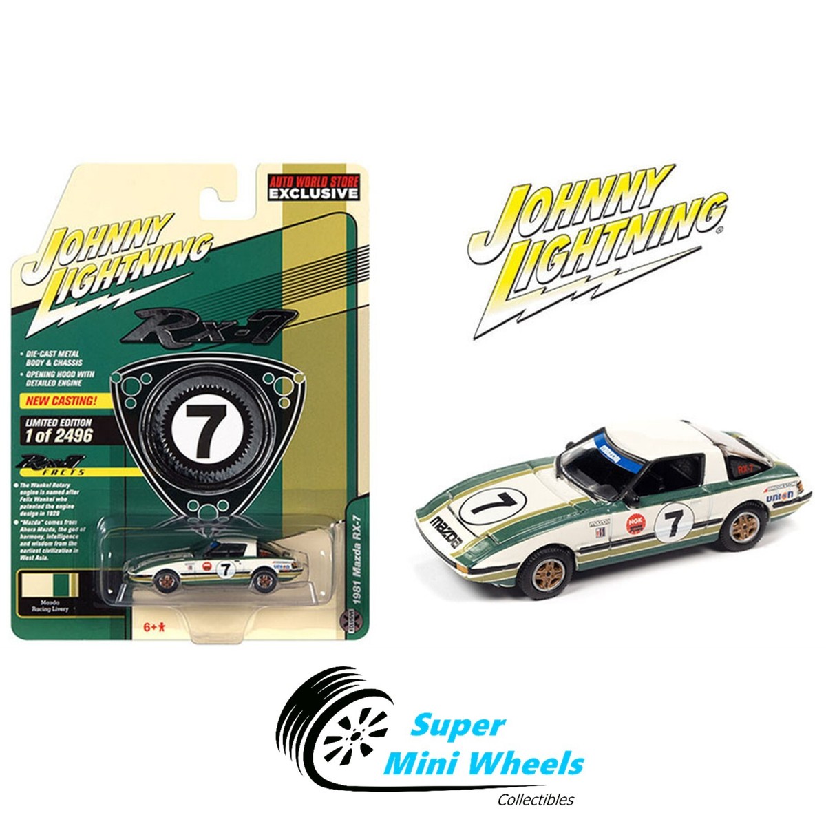 Auto World 1:64 - 1981 Mazda RX-7 (White) - AW Store Exclusive | eBay