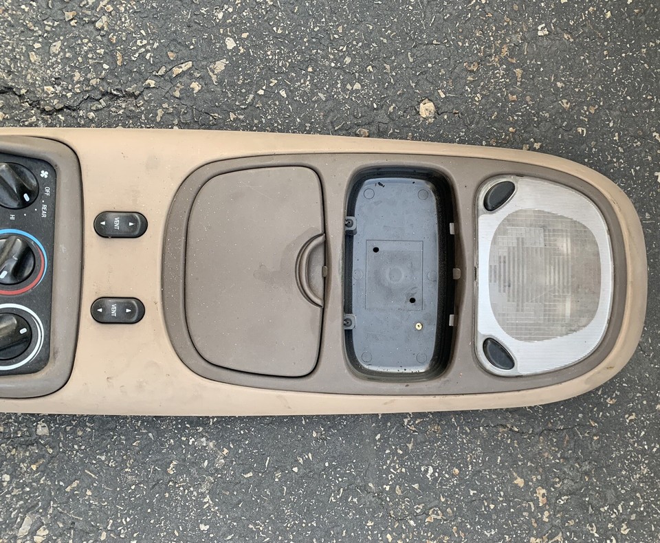 🌟 OEM 1997-2001 Ford Excursion Expedition Overhead Console Display TAN ...
