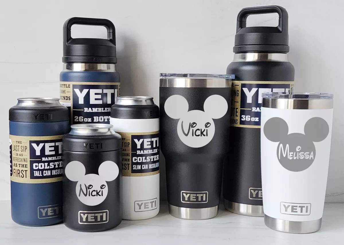 30oz Yeti Any Sports Team, Any Logo Custom Engraved Stainless Steel Thermos  Rambler Tumbler Bulk Personalized Gift 