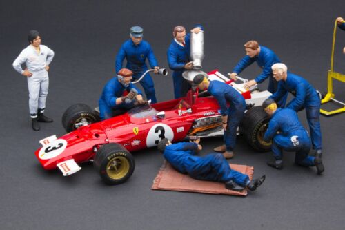 Exoto Racing Crews | 1:18 | 1950's to 1970's Ferrari - Gulf - Mercedes Benz Team - Afbeelding 1 van 12