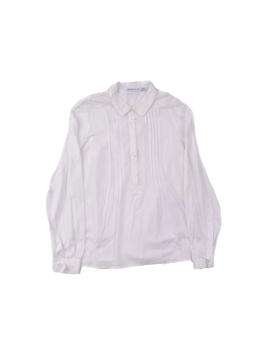 Ladies See by Chloe Classic Long Sleeve Designers Shirt Size M