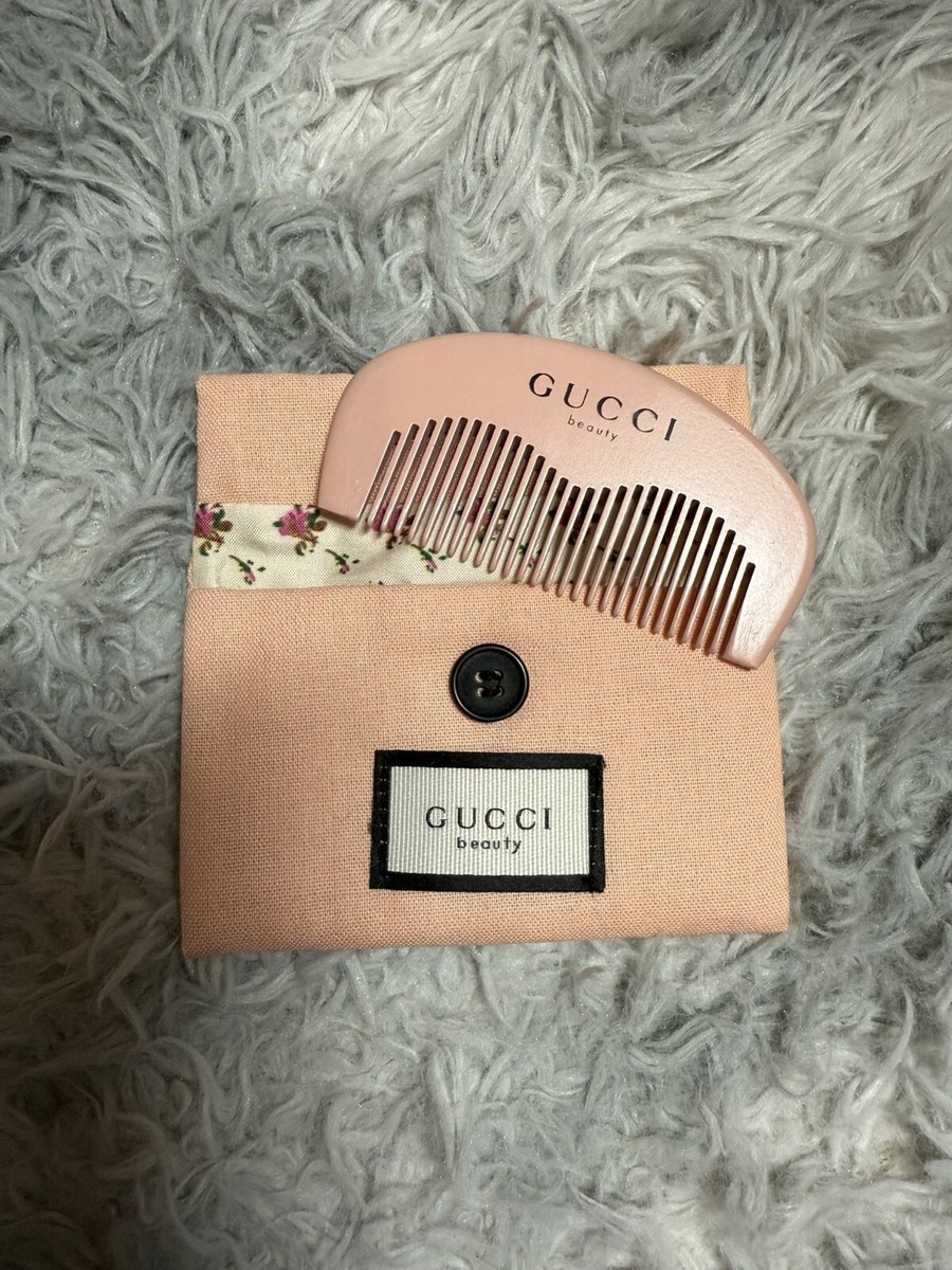 Gucci Beauty Small Comb & Pouch Bag Pink Flower, Ship From  display picture 3