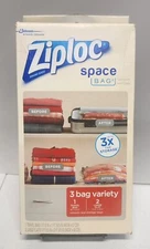 Ziploc Spacebag 3-Count Variety Pack in Clear 2 Large & 1 Travel Size