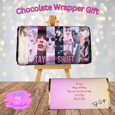 PERSONALISIERTE TAYLOR SWIFT SCHOKORIEGEL VERPACKUNG GEBURTSTAG WEIHNACHTEN OSTERN GESCHENK