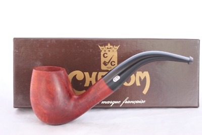 Pfeife, Pipe, Pipa CHACOM FILTER 857 Bent, NEU, 9 mm Filter, Vintage, France