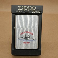 Vintage Zippo US Navy Lighter USS O? Bannon DD-987 - 1999