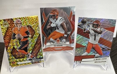 CINCINNATI BENGALS STARS Lot of 3 -Panini 25  Burrow Chase Higgins -WHO-DEY