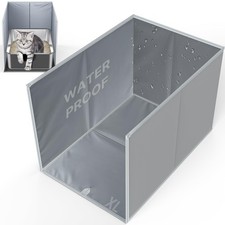 28"L  20"W  17"H Foldable Cat Litter Box Enclosure, All-in-One Litter Box S...