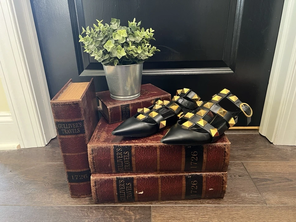 Sandalia Plana Valentino Garavani Cuero Rojo Romano Gladiador EU 38.5 Foto 2 de 4