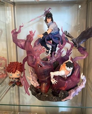 Naruto Sasuke Uchiha Figur Action Anime Statue ca. 35cm Modell Gebraucht