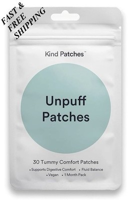 Kind Patches Unpuff Patches (30 Ct) Tummy Digestive Comfort Fluid Balance Vegan