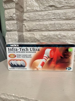 HoMedics Infra-Tech Ultra Deluxe Infrared Massager with 4 Attachments