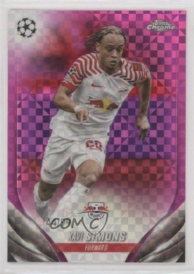 2023 Topps Chrome UEFA Club Competitions Magenta X-Fractor 44/99 Xavi Simons 8ww