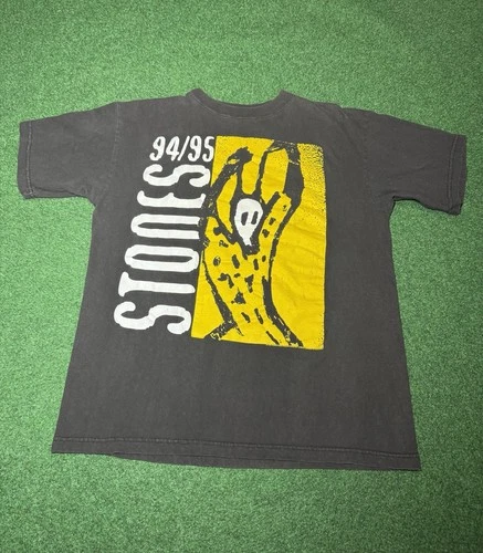 Rolling Stones Voodoo Lounge Vintage T Shirt 90s Concert Tou 1990s vintage concert t-shirt, vintage, size L, single stitch, B+ condition