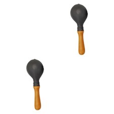 2Pcs Wooden Maracas Musical Instrument Rumba Shakers for Kids Portable Shakers