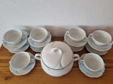 Suppenterrine Service Seltmann Weiden Cornelia graue Feder