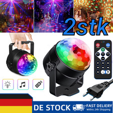 2Stk LED RGB Bühnenbeleuchtung Discokugel Lichteffekt Light Licht DJ Party Lampe