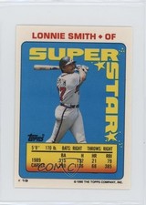 1990 Super Star Sticker Back Cards Lonnie Smith Spike Owen Jeff Ballard #19 0au4