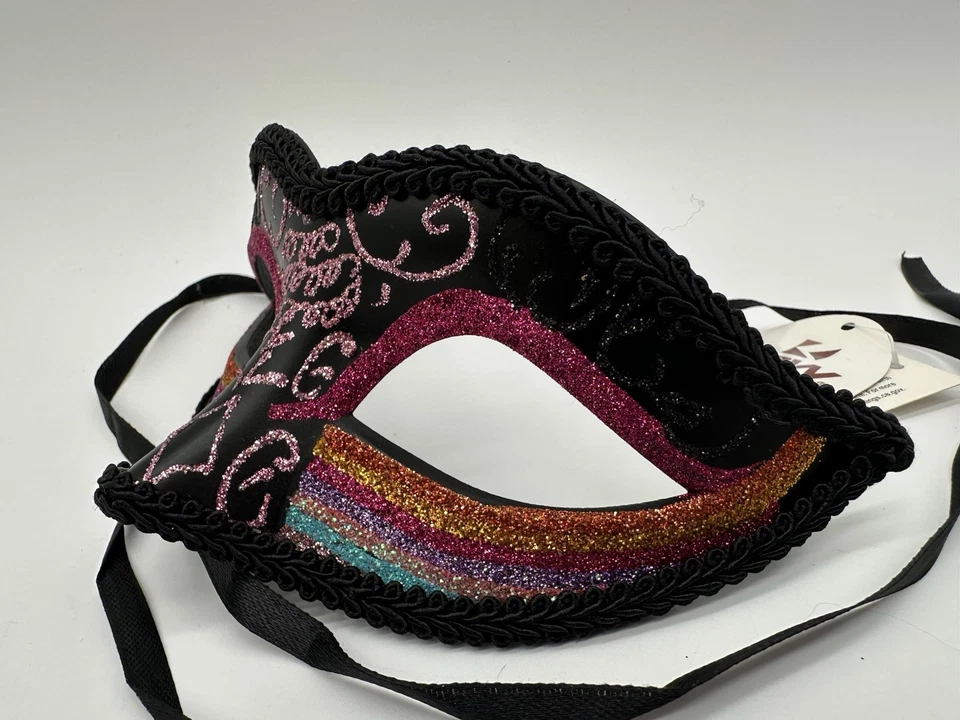 Colorful Glitter Masquerade Mask - Image 4 of 4