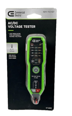 COMMERCIAL ELECTRIC Electronic AC/DC Voltage Tester with leads