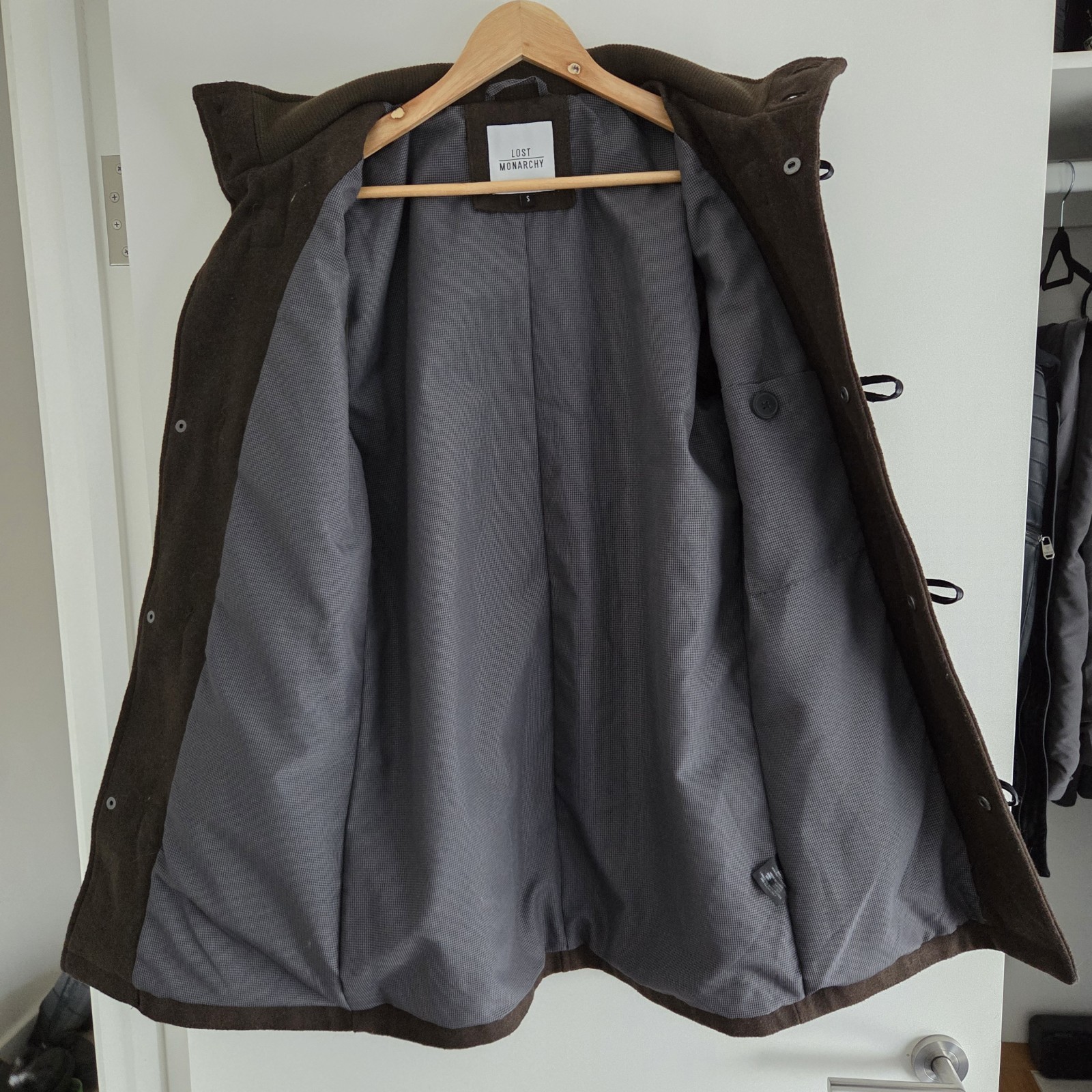 Brown Lost Monarchy Jacket – Wool/Poly Blend with… - image 8