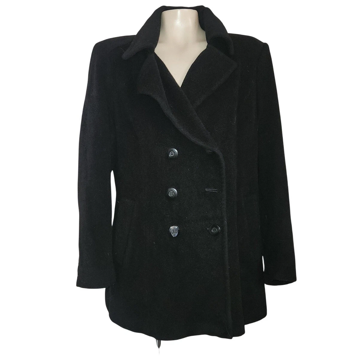 Perry Ellis Pea Coat Solid Coats, Jackets & Vests for Women for