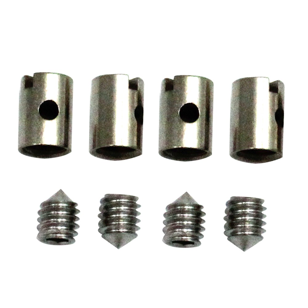 4 Solderless Cable Nipples Durable 5mm Throttle Choke For Motorcycle New↑
