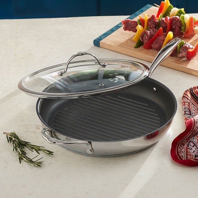 Princess House HERITAGE SIGNATURE 12” Nonstick Grill Pan (10644
